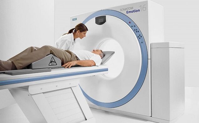 Resonancia magnética como forma de diagnosticar la osteocondrosis torácica.